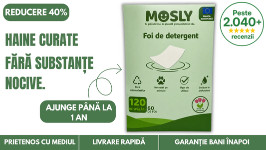 Mosly Foi de detergent – 120 de spălări