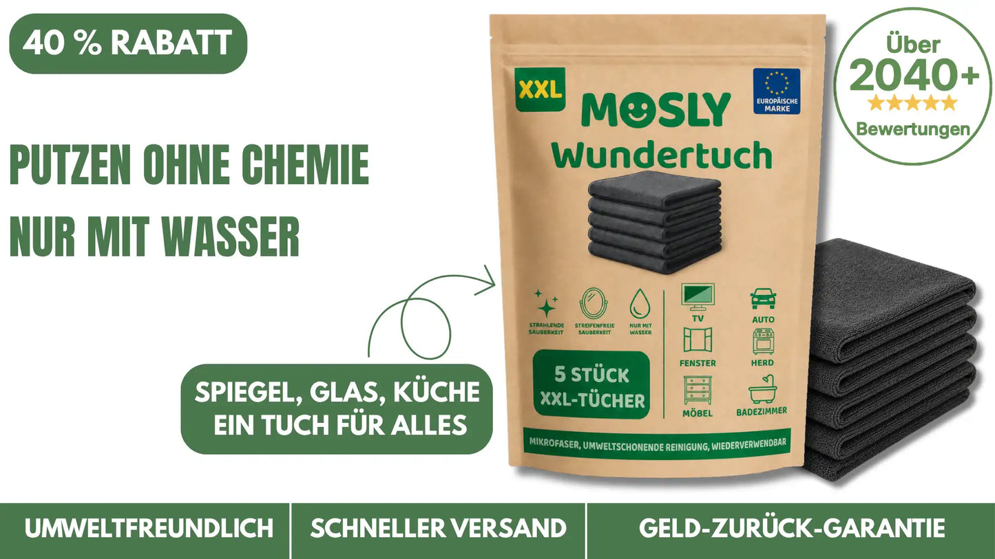 Mosly Mikrofaser-Wundertuch – 5er-Set