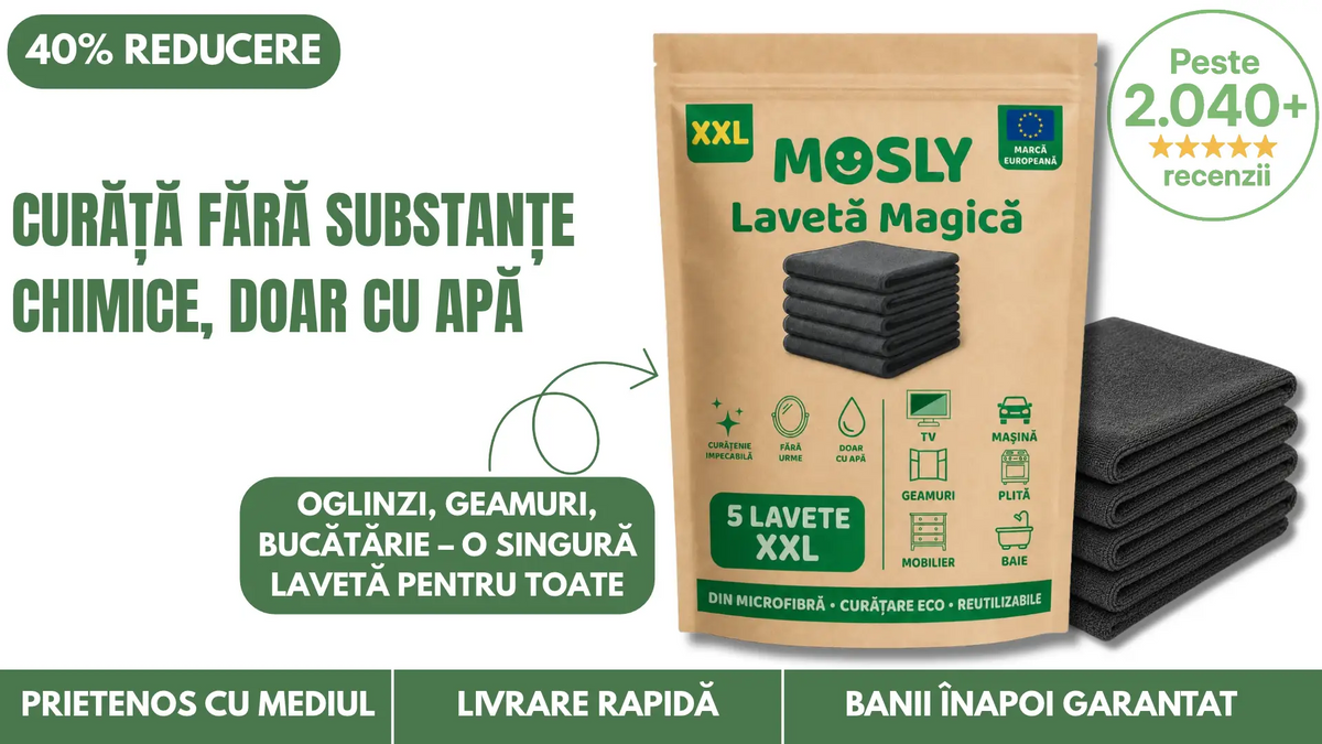 Mosly Lavetă Magică XXL – Set de 5 Bucăți